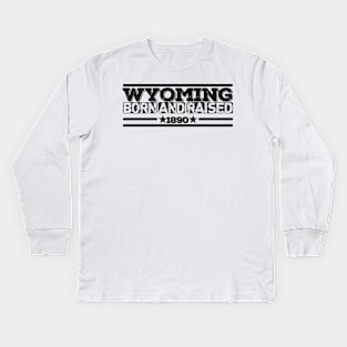 wyoming Kids Long Sleeve T-Shirt